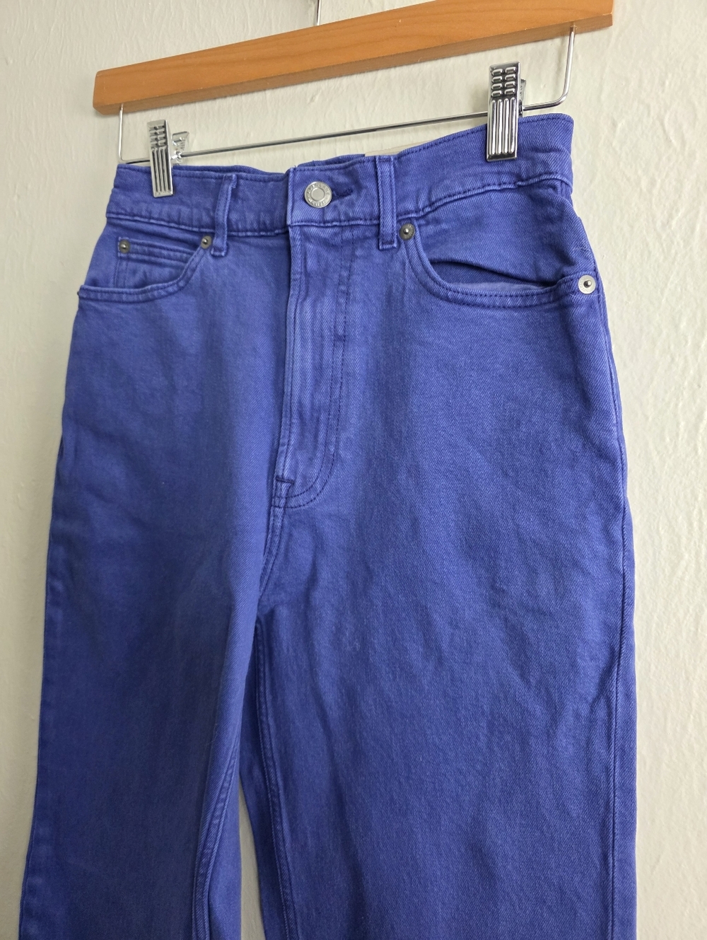 NEW Everlane The Way High Straight-Leg Jeans in Deep Blue 26 Tall - Picture 4 of 12